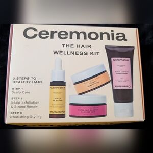 Ceremonia Hair Wellness Kit Weekly Scalp & Strand Reset And Hydration Bundle NIB
